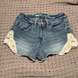 Denim shorts